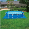 Каркасный бассейн INTEX Metal Frame 28242, 457×122 см — насос, лестница, тент, подстилка